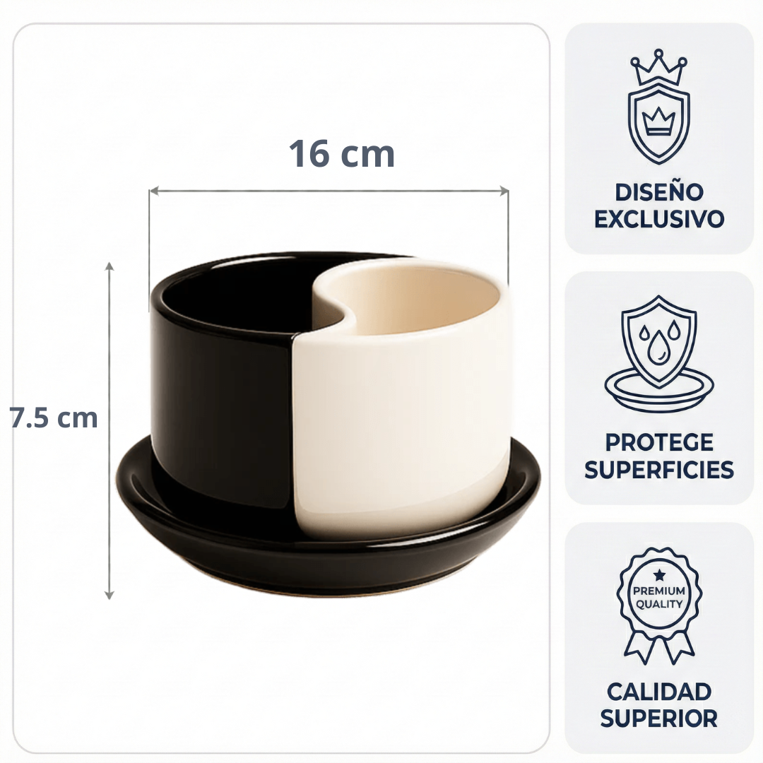Maceta Ying Yang