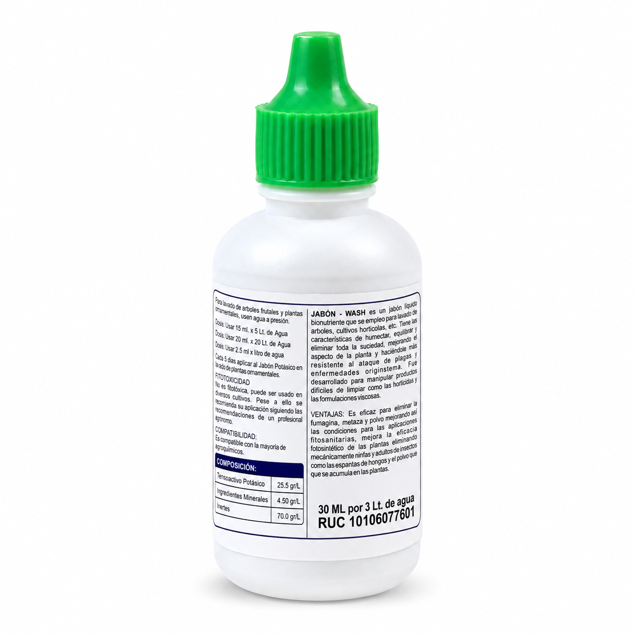 Jabón Potásico para Limpiar y Abrillantar Hojas de Orquídeas 30 ml