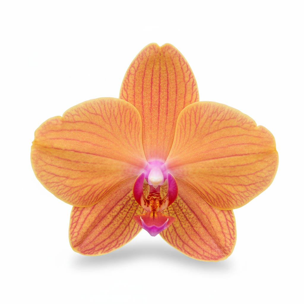 Orquidea Naranja - 1 vara ramificada