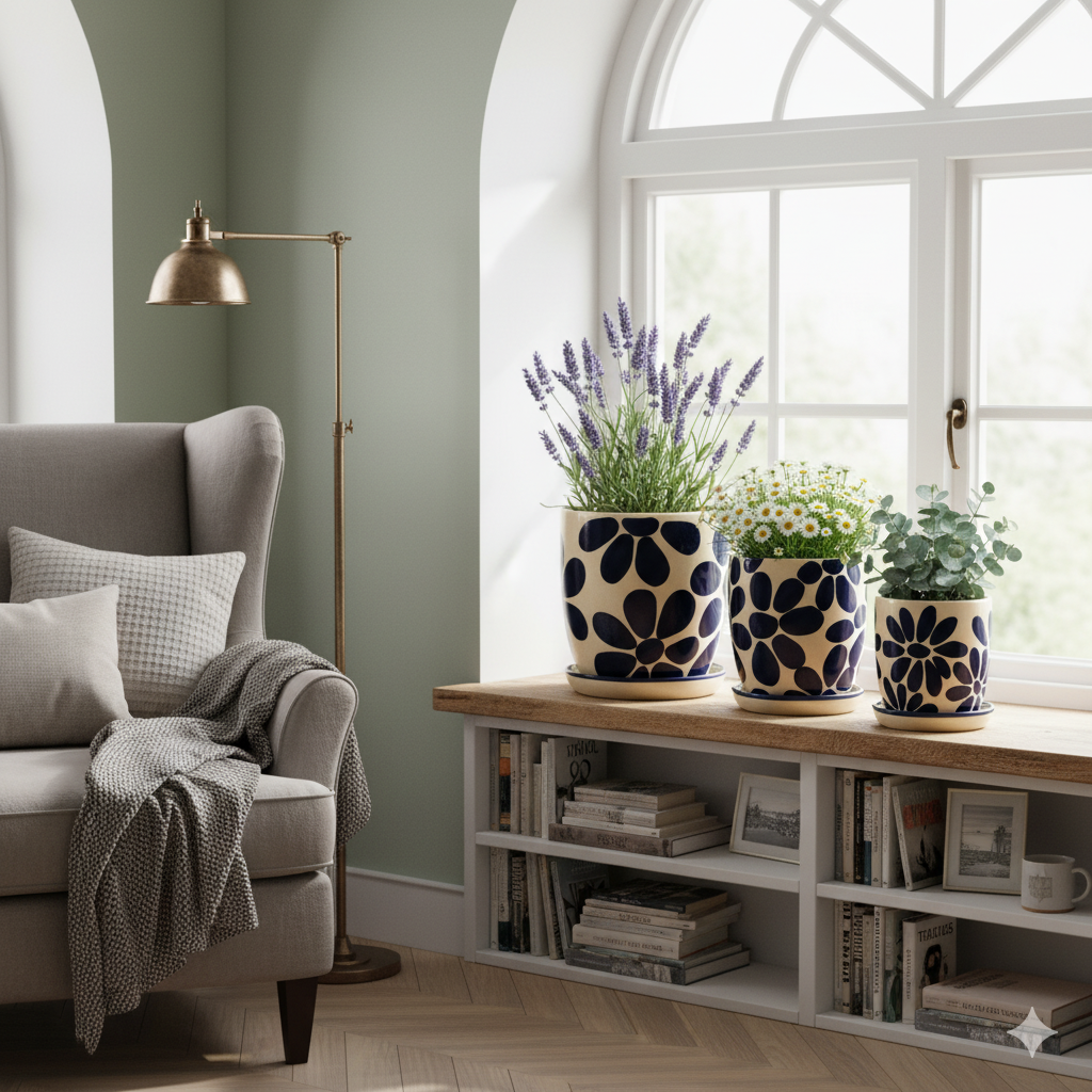 Maceta Primavera Azul