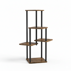 Estante/esquinero para plantas · 5 niveles · Madera + metal