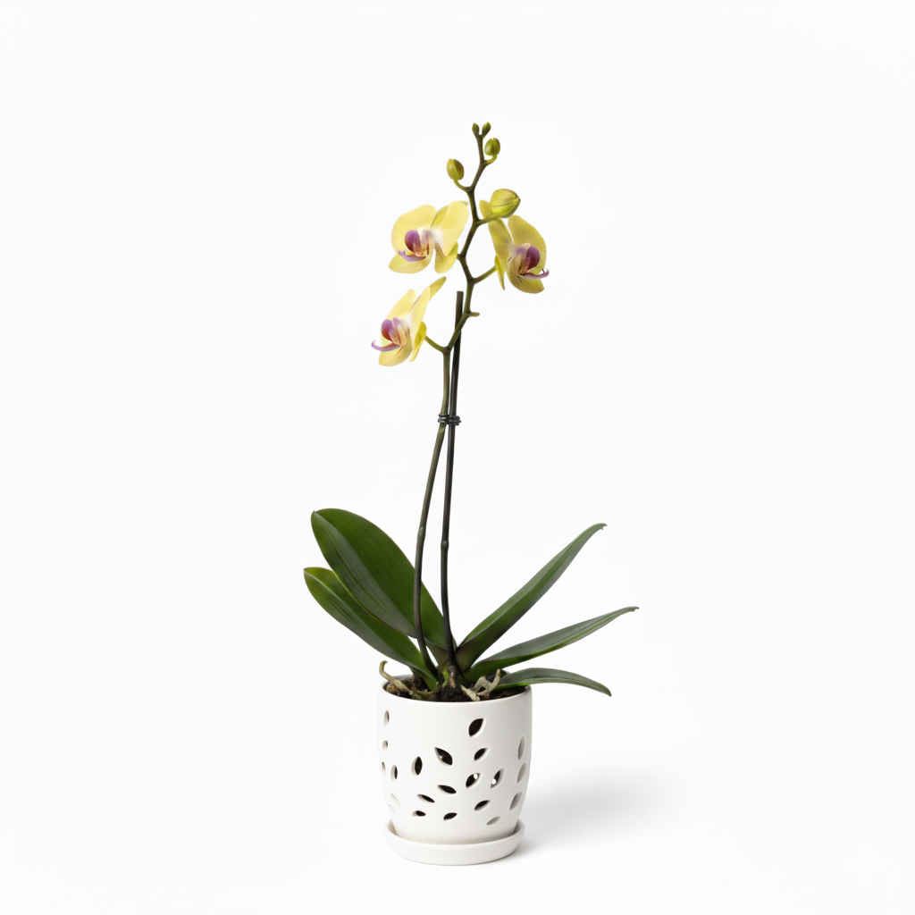 Orquidea Amarilla Goldion Premium – 1  vara ramificada