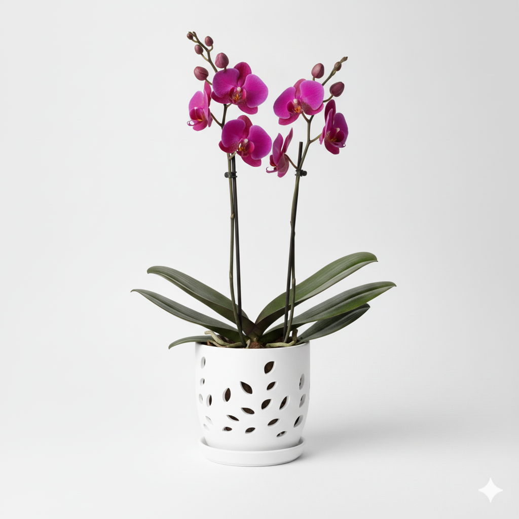 Orquidea Fucsia Evolution  Premium – 2 varas ramificadas