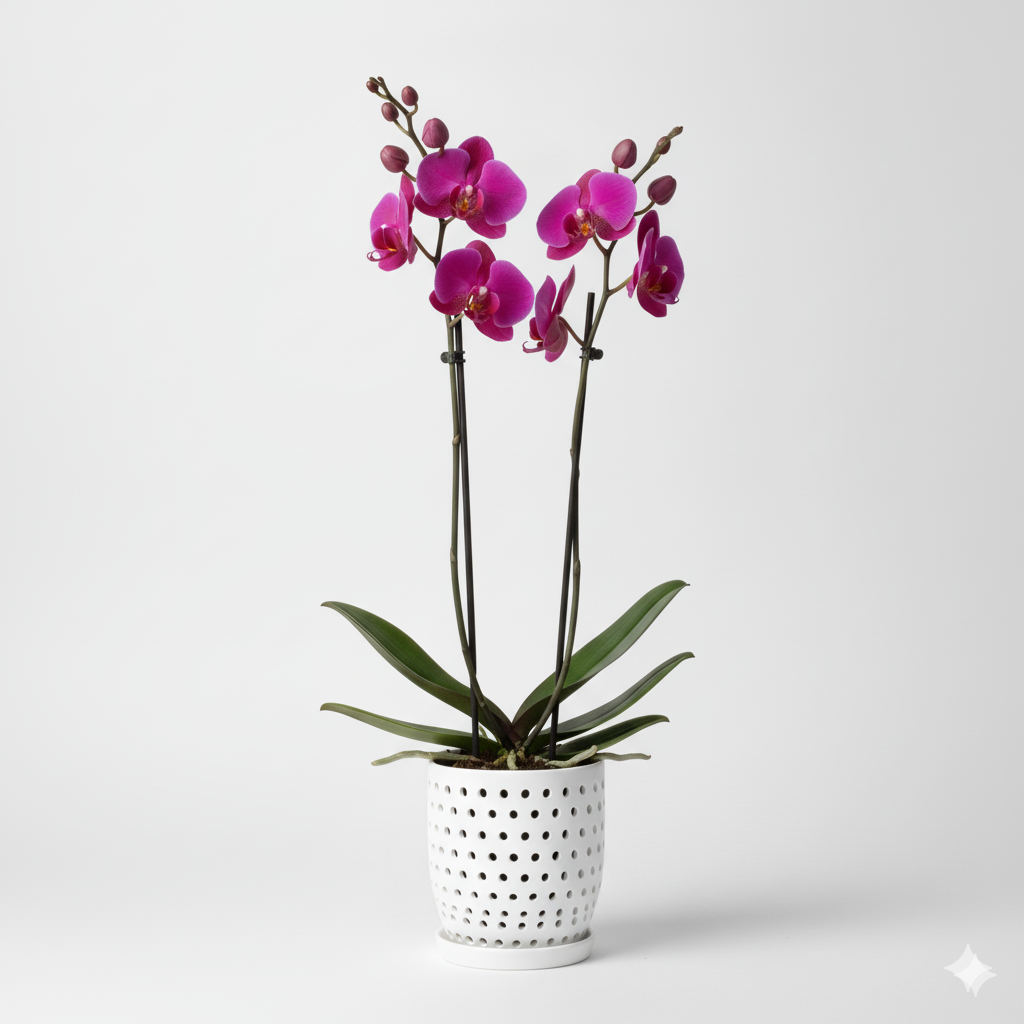 Orquidea Fucsia Evolution  Premium – 2 varas ramificadas