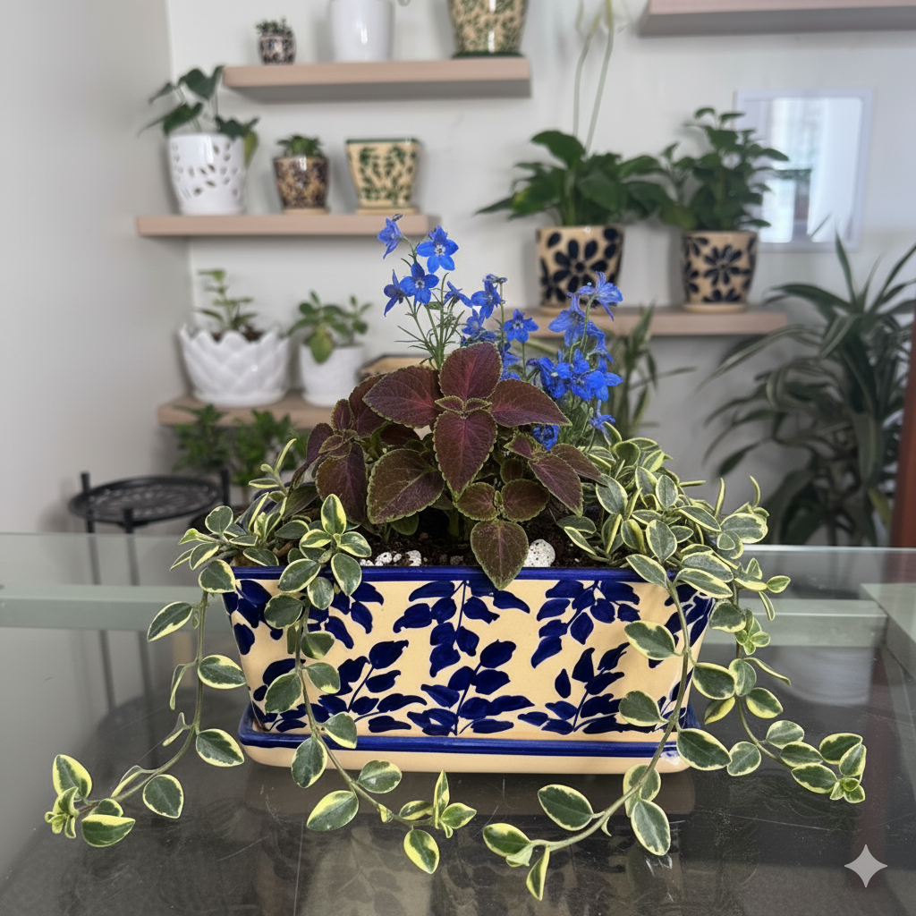 Maceta Jardinera Azul