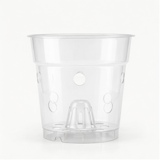 Maceta Transparente con Orificios