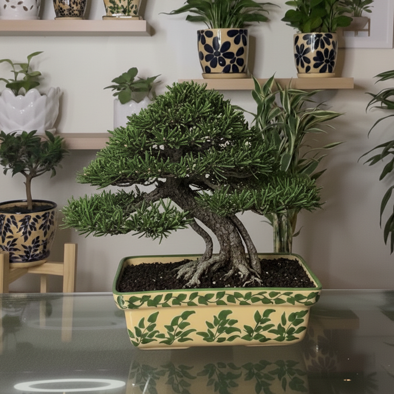 Maceta Bonsai Verde